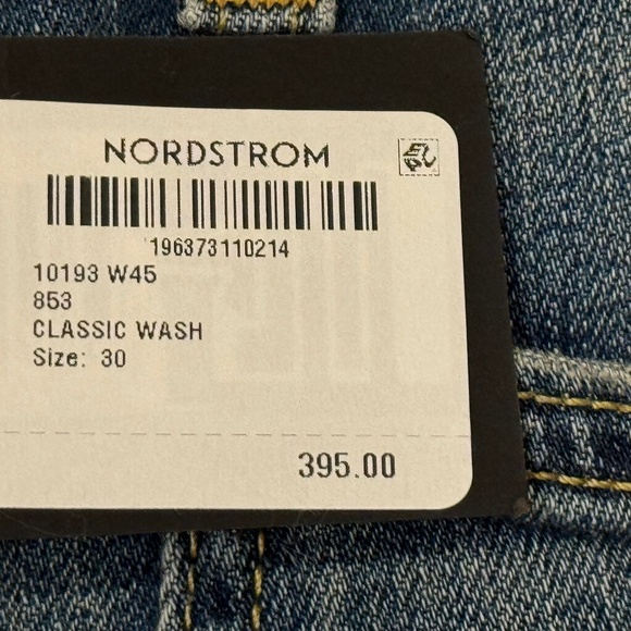 Nili Lotan Shon Denim Cropped Jean Pant Barrel Hi Waist 30 -New W/Tags - Picture 11 of 15